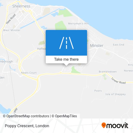Poppy Crescent map