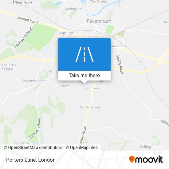 Porters Lane map
