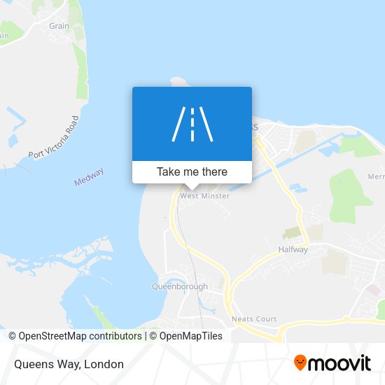 Queens Way map