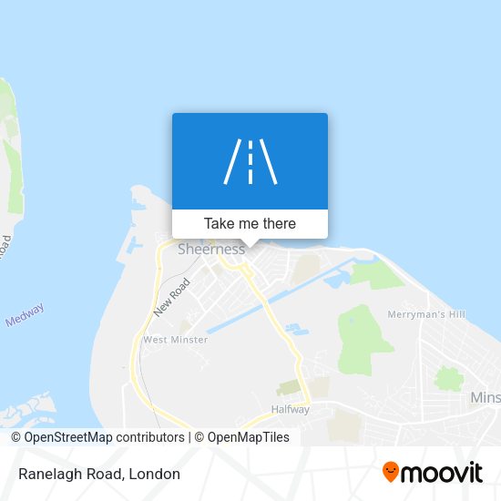 Ranelagh Road map