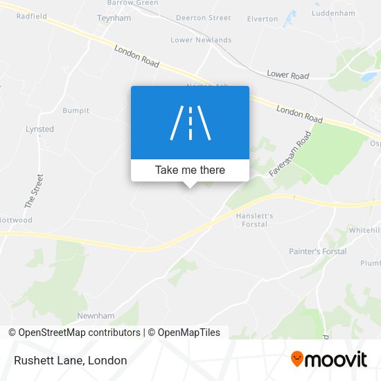 Rushett Lane map