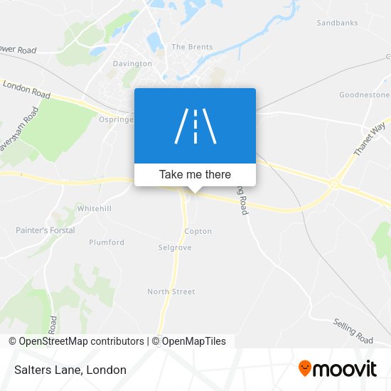 Salters Lane map