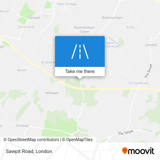 Sawpit Road map
