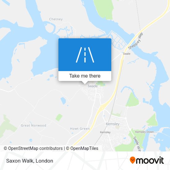 Saxon Walk map