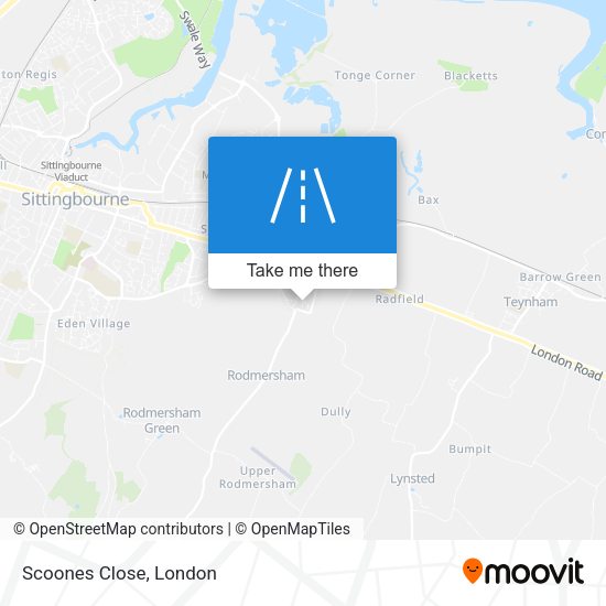 Scoones Close map