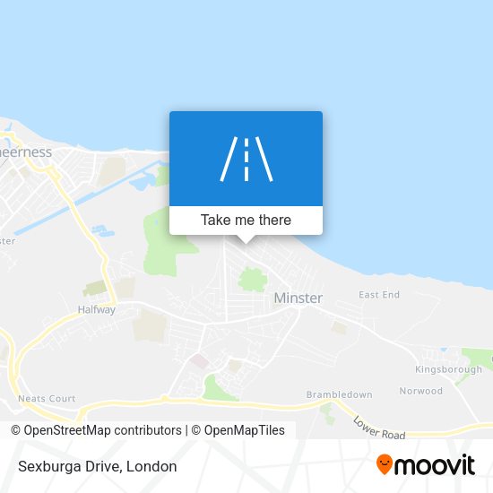 Sexburga Drive map