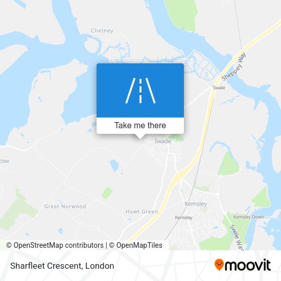 Sharfleet Crescent map