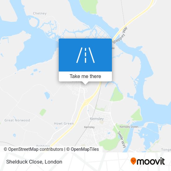 Shelduck Close map