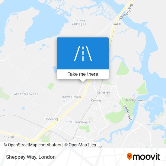 Sheppey Way map