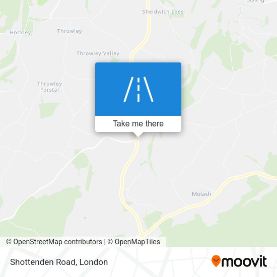 Shottenden Road map