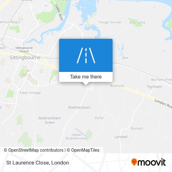 St Laurence Close map