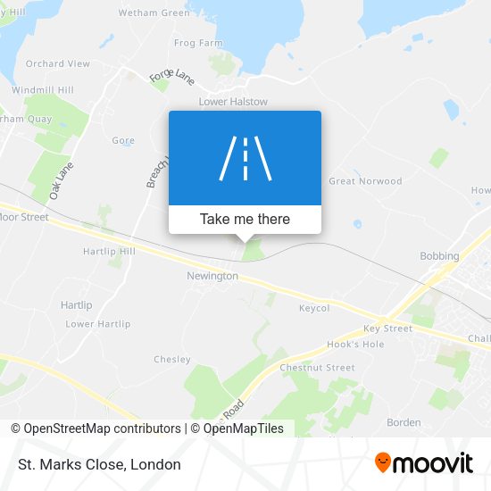 St. Marks Close map