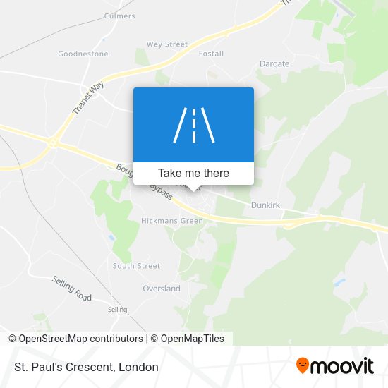 St. Paul's Crescent map