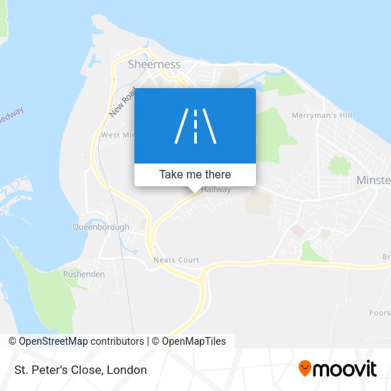 St. Peter's Close map