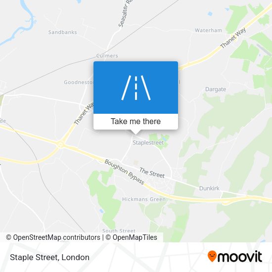 Staple Street map
