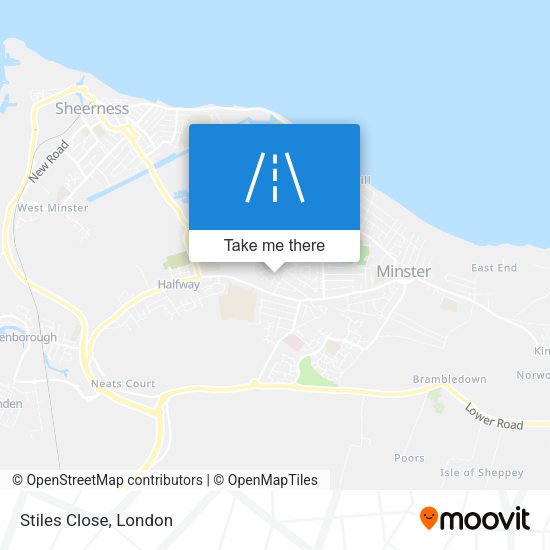 Stiles Close map