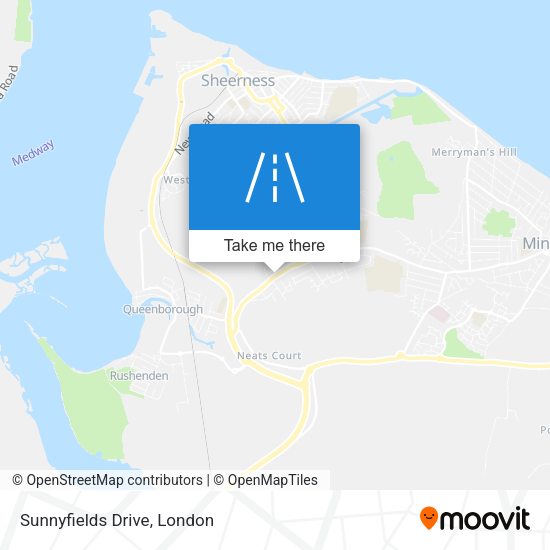 Sunnyfields Drive map