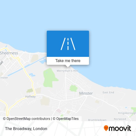 The Broadway map