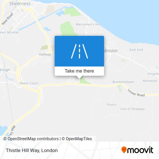 Thistle Hill Way map