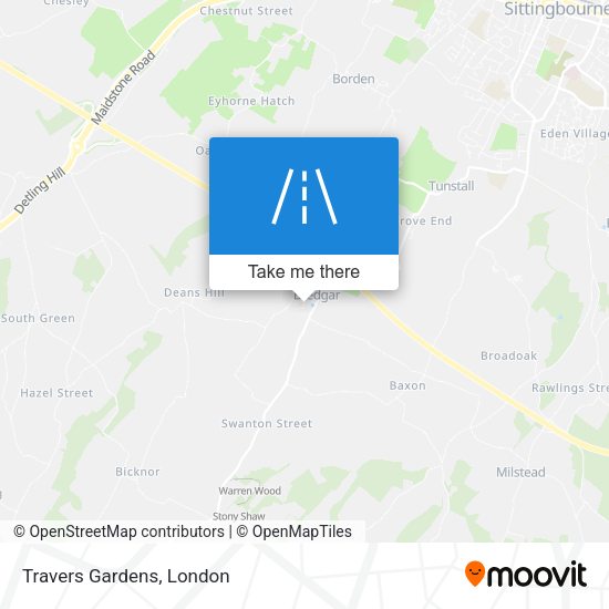 Travers Gardens map