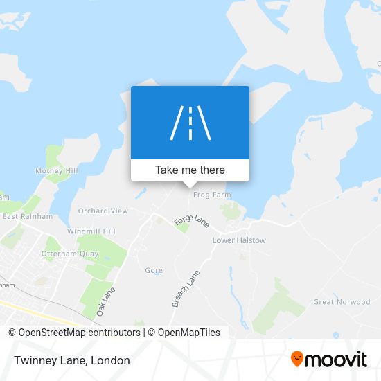Twinney Lane map