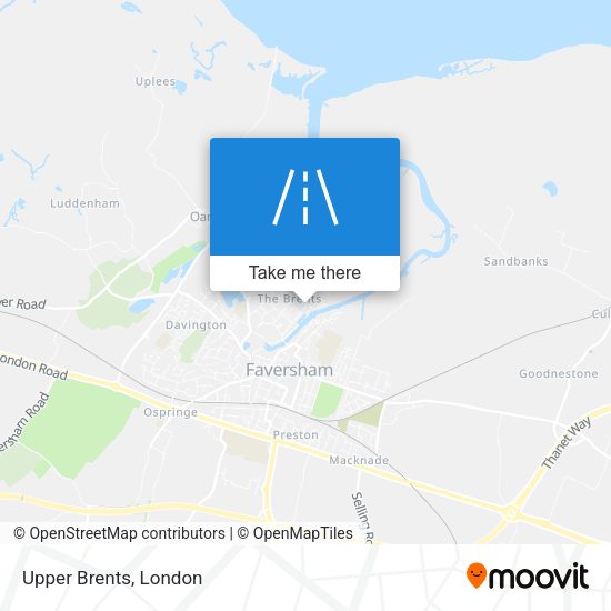 Upper Brents map