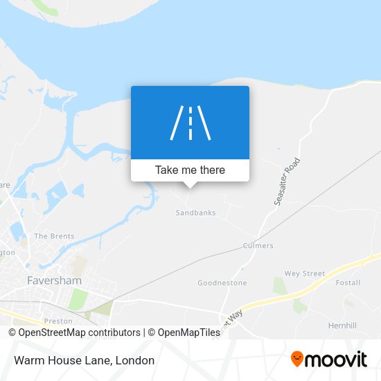Warm House Lane map