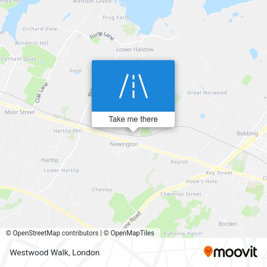 Westwood Walk map
