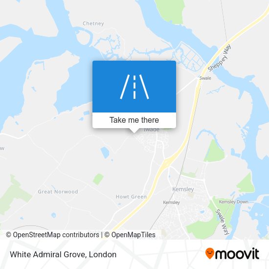 White Admiral Grove map