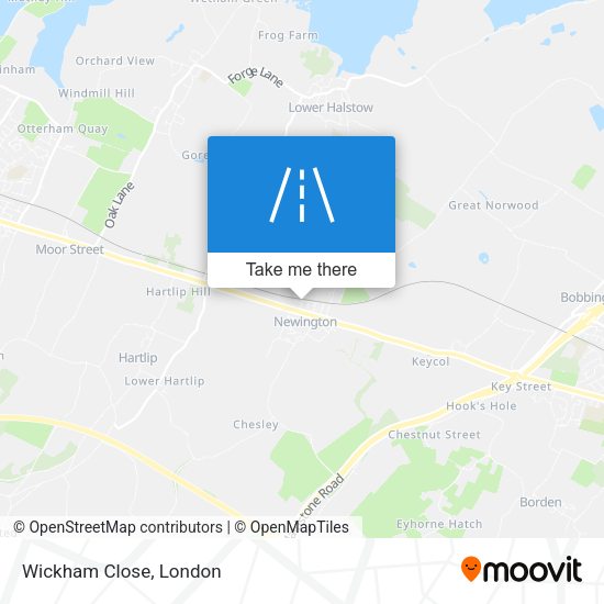 Wickham Close map