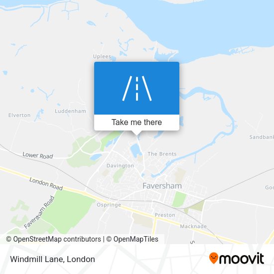Windmill Lane map