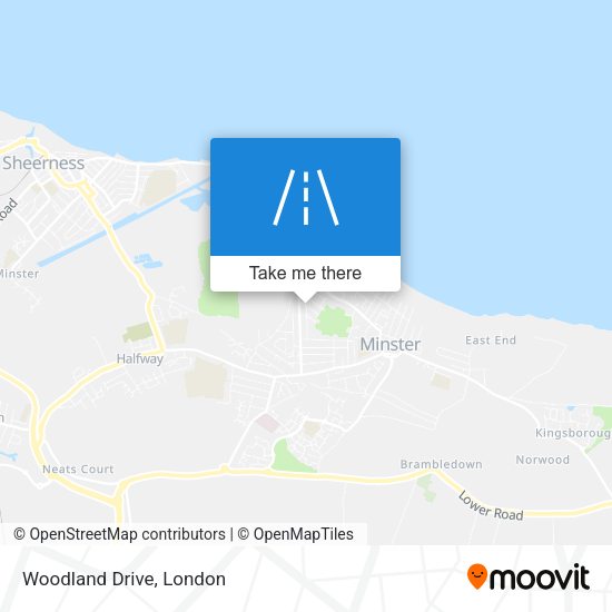 Woodland Drive map
