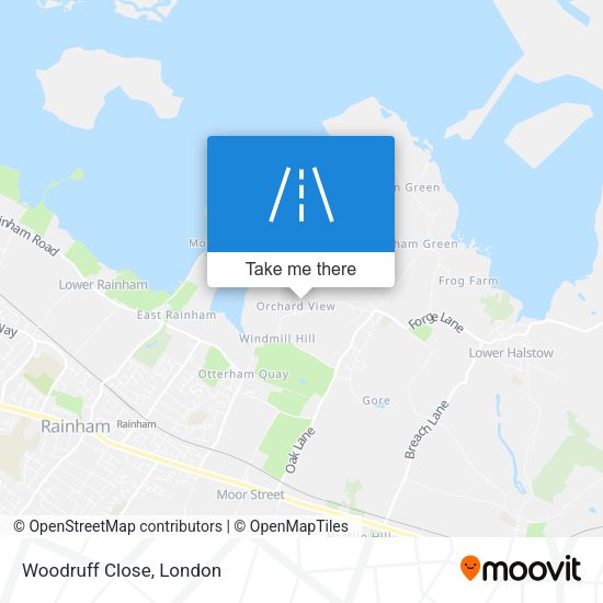 Woodruff Close map
