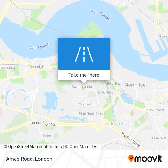Ames Road map