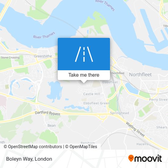 Boleyn Way map