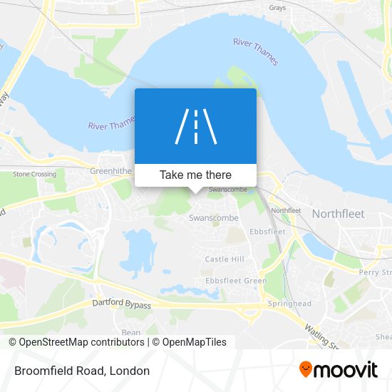 Broomfield Road map