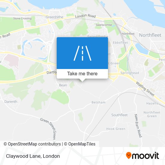 Claywood Lane map