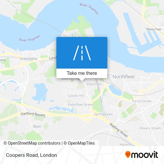 Coopers Road map