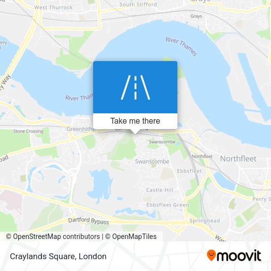 Craylands Square map