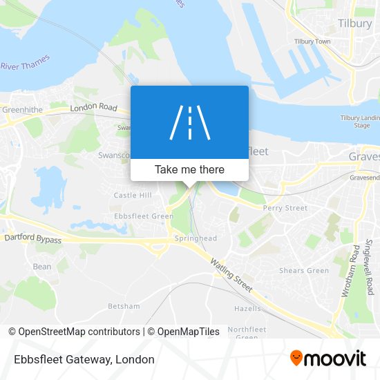 Ebbsfleet Gateway map