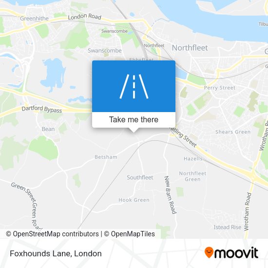 Foxhounds Lane map