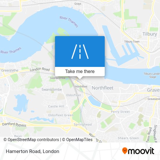 Hamerton Road map