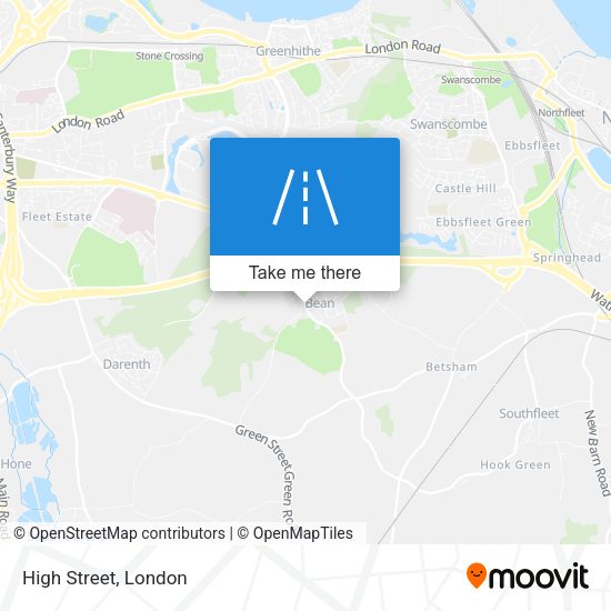 High Street map