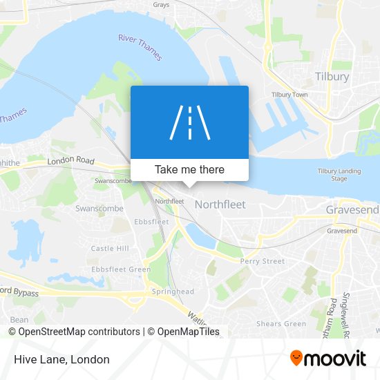Hive Lane map