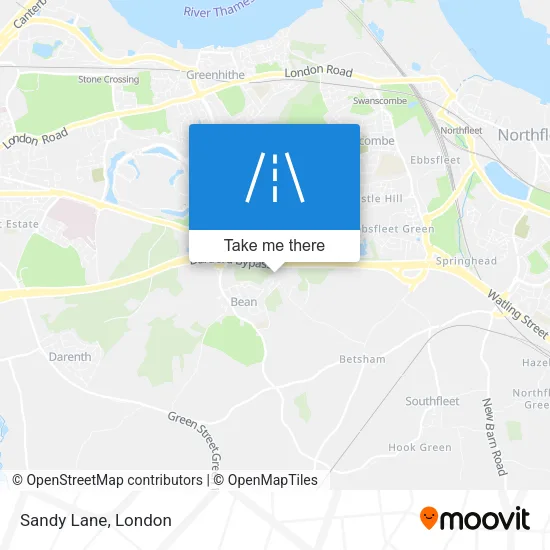 Sandy Lane map