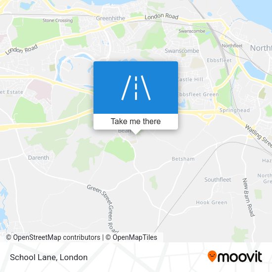 School Lane map