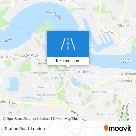 Station Road map
