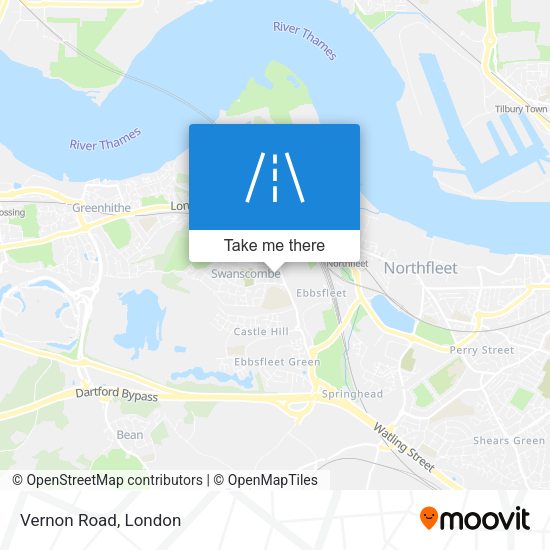 Vernon Road map
