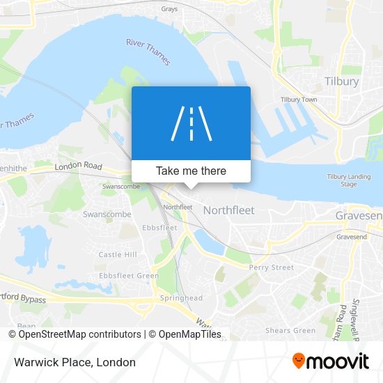 Warwick Place map