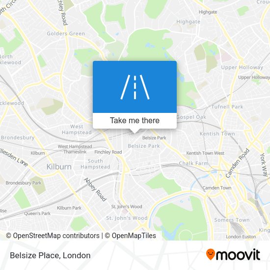 Belsize Place map